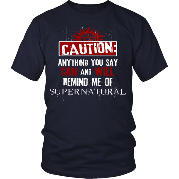 Caution - Apparel - T-shirt - Supernatural-Sickness - 3