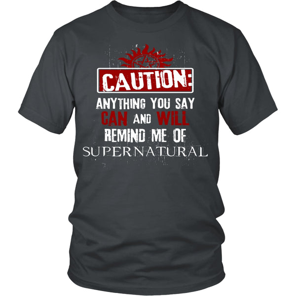 Caution - Apparel - T-shirt - Supernatural-Sickness - 4
