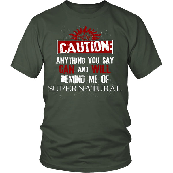 Caution - Apparel - T-shirt - Supernatural-Sickness - 5