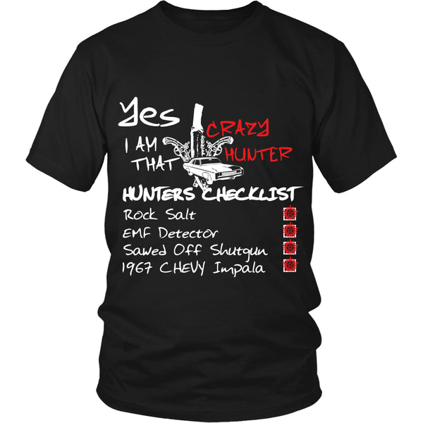 Crazy Hunter - Apparel - T-shirt - Supernatural-Sickness - 1