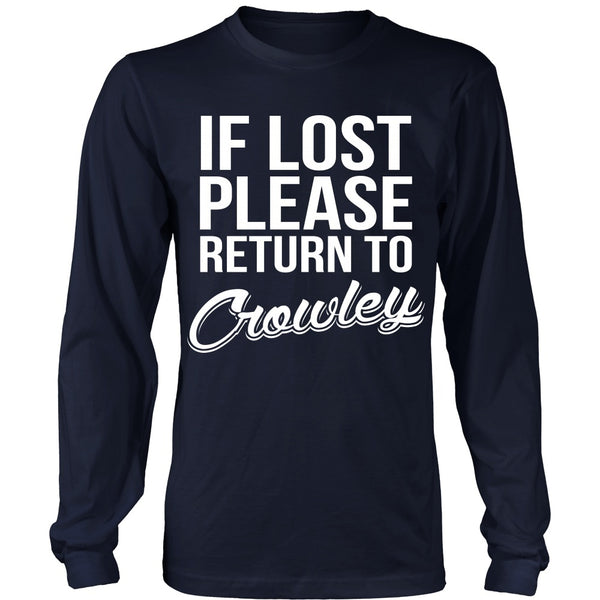 IF LOST Return to Crowley - T-shirt - Supernatural-Sickness - 6