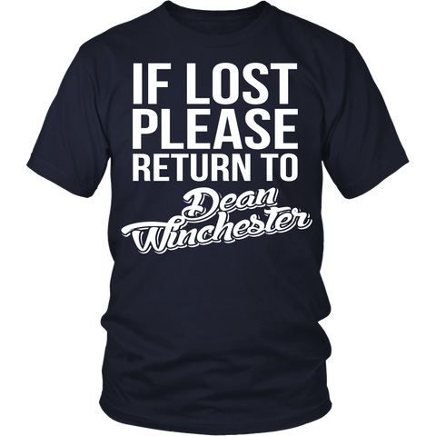 IF LOST Return to Dean - T-shirt - Supernatural-Sickness - 1