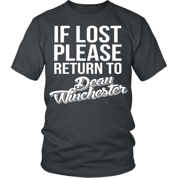 IF LOST Return to Dean - T-shirt - Supernatural-Sickness - 3
