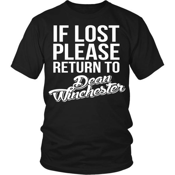 IF LOST Return to Dean - T-shirt - Supernatural-Sickness - 4