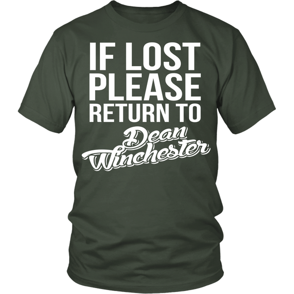 IF LOST Return to Dean - T-shirt - Supernatural-Sickness - 5