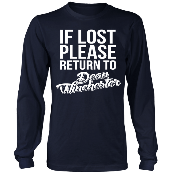 IF LOST Return to Dean - T-shirt - Supernatural-Sickness - 6