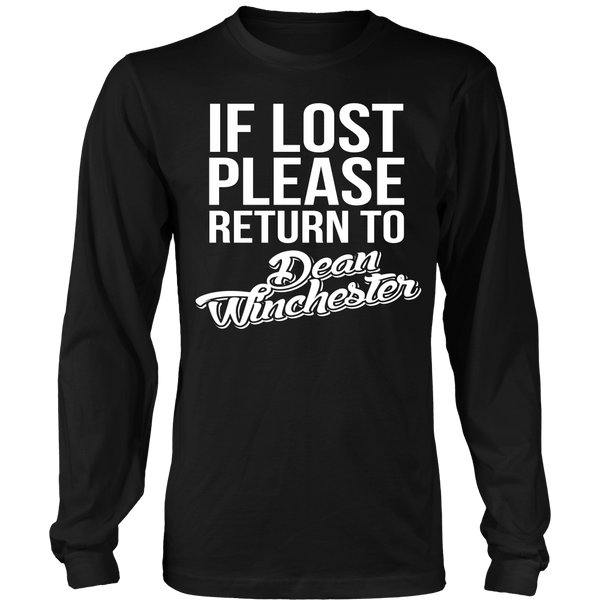 IF LOST Return to Dean - T-shirt - Supernatural-Sickness - 7