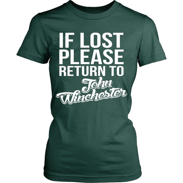 IF LOST Return to John Winchester - T-shirt - Supernatural-Sickness - 12