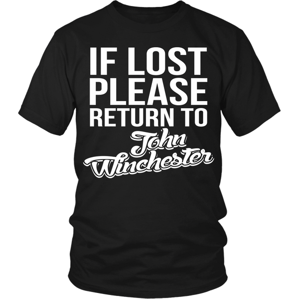 IF LOST Return to John Winchester - T-shirt - Supernatural-Sickness - 4