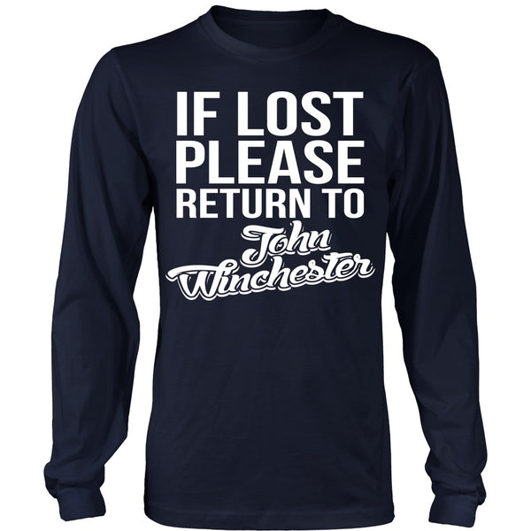 IF LOST Return to John Winchester - T-shirt - Supernatural-Sickness - 6