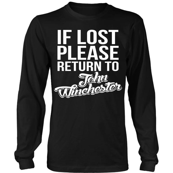 IF LOST Return to John Winchester - T-shirt - Supernatural-Sickness - 7