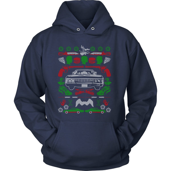 Impala Ugly Christmas Sweater - T-shirt - Supernatural-Sickness - 12