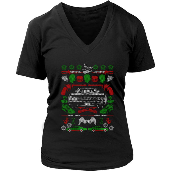 Impala Ugly Christmas Sweater - T-shirt - Supernatural-Sickness - 13