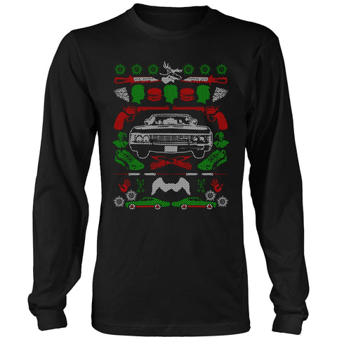 Impala Ugly Christmas Sweater - T-shirt - Supernatural-Sickness - 1
