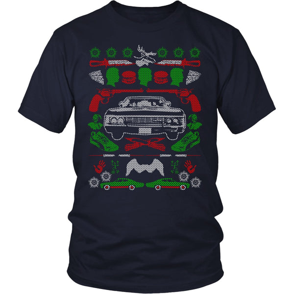 Impala Ugly Christmas Sweater - T-shirt - Supernatural-Sickness - 3
