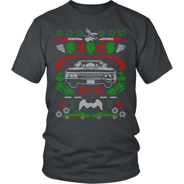 Impala Ugly Christmas Sweater - T-shirt - Supernatural-Sickness - 4