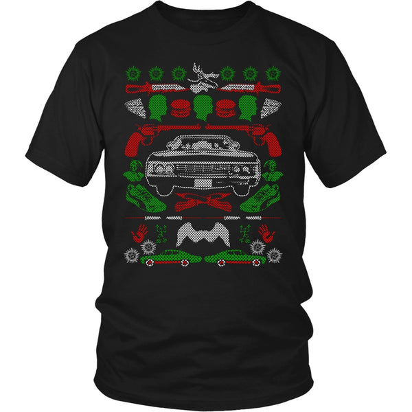 Impala Ugly Christmas Sweater - T-shirt - Supernatural-Sickness - 5