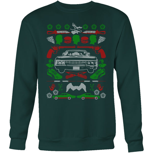 Impala Ugly Christmas Sweater - T-shirt - Supernatural-Sickness - 8