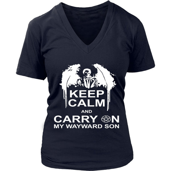 Keep Calm And Carry On My Wayward Son - Apparel - T-shirt - Supernatural-Sickness - 13