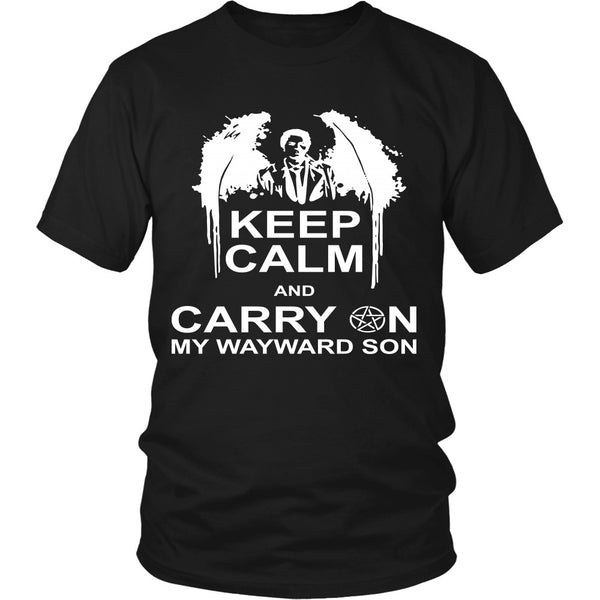 Keep Calm And Carry On My Wayward Son - Apparel - T-shirt - Supernatural-Sickness - 1