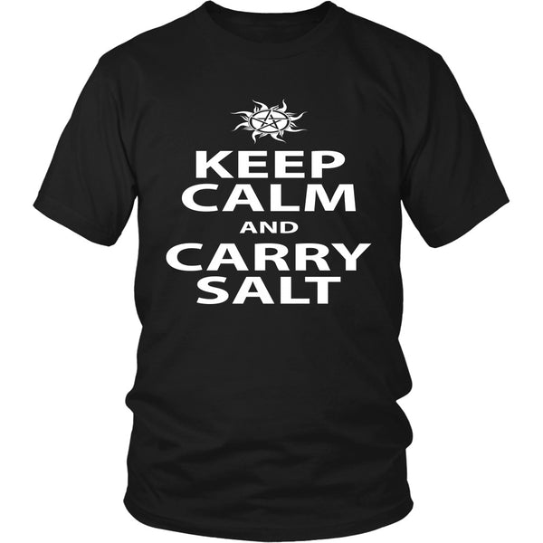 Keep Calm And Carry Salt - Apparel - T-shirt - Supernatural-Sickness - 1