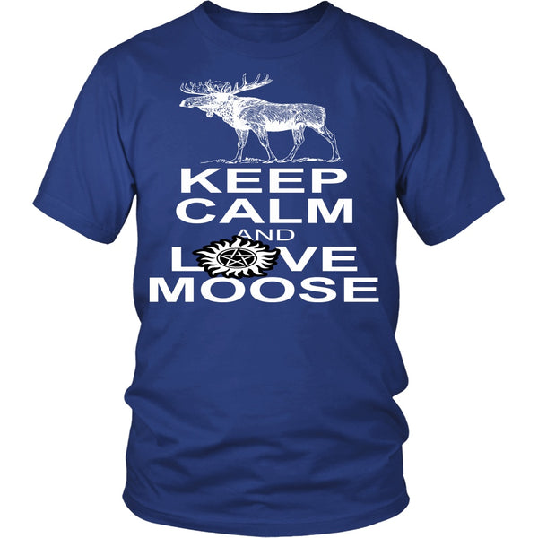 Keep Calm And Love Moose - T-shirt - Supernatural-Sickness - 2