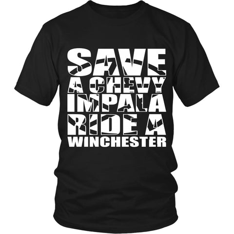 Save A Chevy Impala - Apparel - T-shirt - Supernatural-Sickness - 1