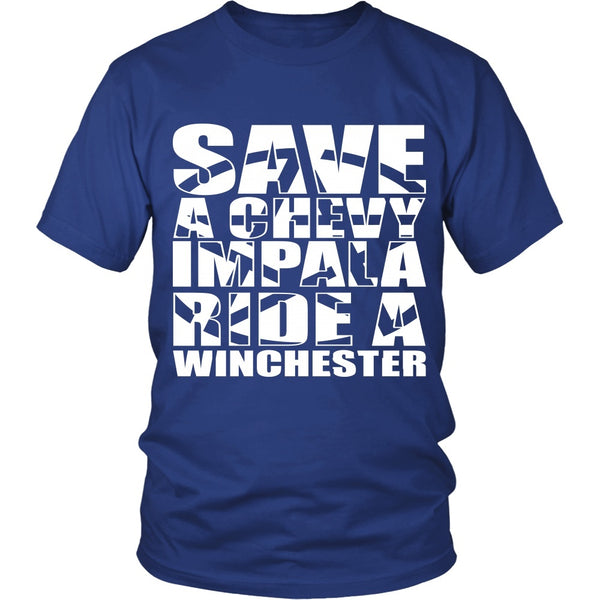 Save A Chevy Impala - Apparel - T-shirt - Supernatural-Sickness - 2
