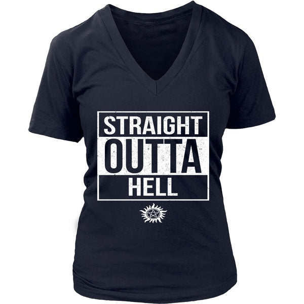 T-shirt - Straight Outta Hell - Apparel