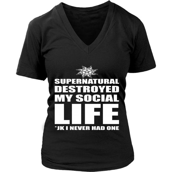Supernatural Destroyed My Social Life - Apparel - T-shirt - Supernatural-Sickness - 11
