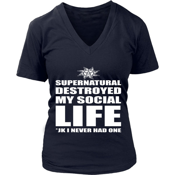 Supernatural Destroyed My Social Life - Apparel - T-shirt - Supernatural-Sickness - 12