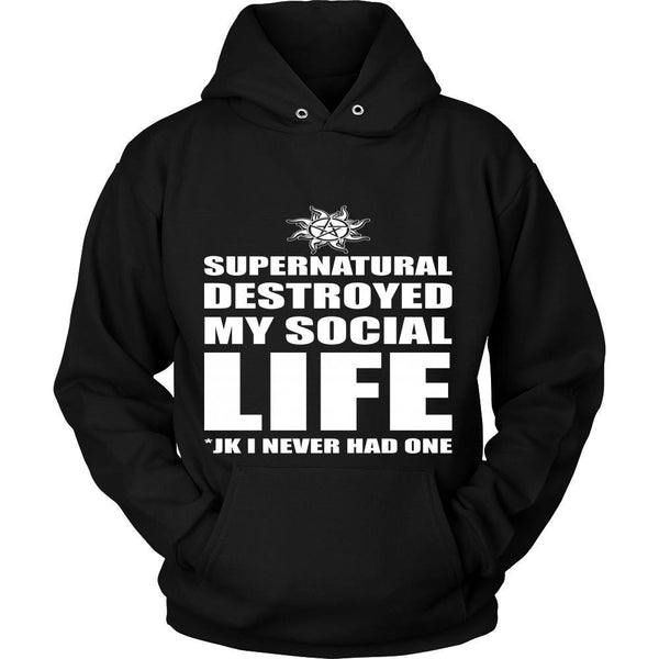 Supernatural Destroyed My Social Life - Apparel - T-shirt - Supernatural-Sickness - 8