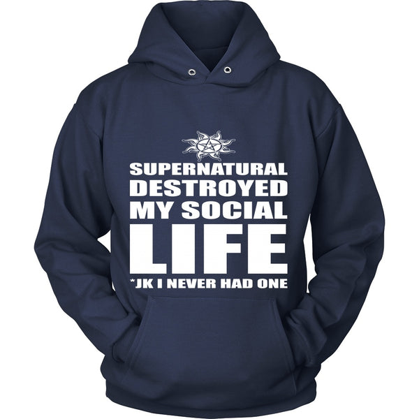 Supernatural Destroyed My Social Life - Apparel - T-shirt - Supernatural-Sickness - 9