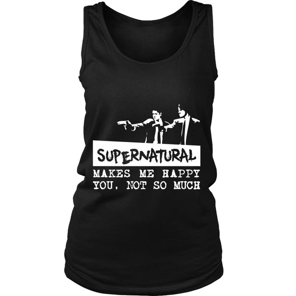 Supernatural makes me Happy - Apparel - T-shirt - Supernatural-Sickness - 10