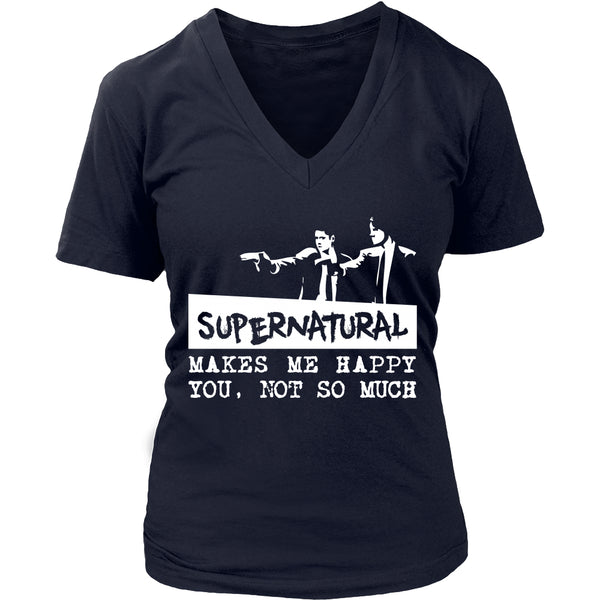 Supernatural makes me Happy - Apparel - T-shirt - Supernatural-Sickness - 12