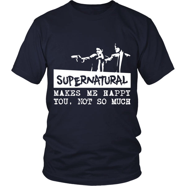 Supernatural makes me Happy - Apparel - T-shirt - Supernatural-Sickness - 2