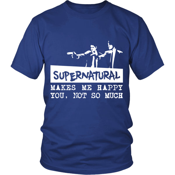 Supernatural makes me Happy - Apparel - T-shirt - Supernatural-Sickness - 3