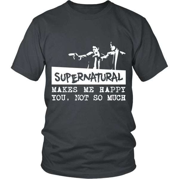Supernatural makes me Happy - Apparel - T-shirt - Supernatural-Sickness - 4