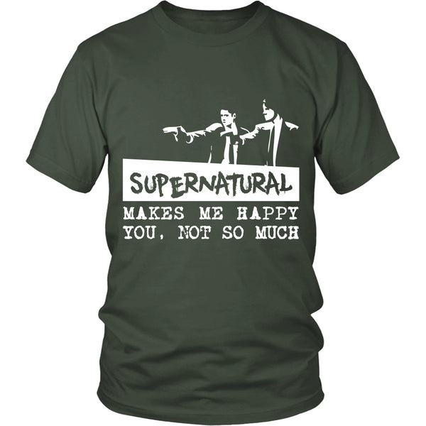 Supernatural makes me Happy - Apparel - T-shirt - Supernatural-Sickness - 5