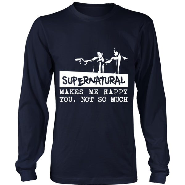 Supernatural makes me Happy - Apparel - T-shirt - Supernatural-Sickness - 6