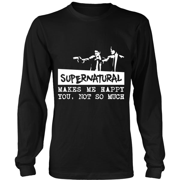Supernatural makes me Happy - Apparel - T-shirt - Supernatural-Sickness - 7