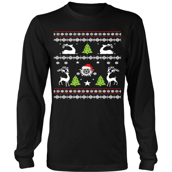 Supernatural UGLY Christmas Sweater - T-shirt - Supernatural-Sickness - 1