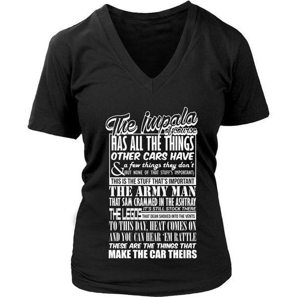 The Impala Has All The Things - Apparel - T-shirt - Supernatural-Sickness - 12