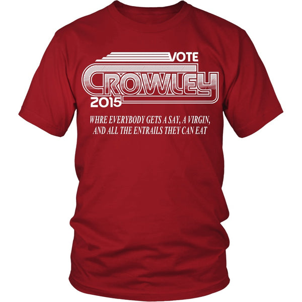 Vote Crowley - Apparel - T-shirt - Supernatural-Sickness - 1