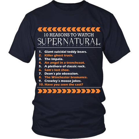 Why We Watch Supernatural - Apparel - T-shirt - Supernatural-Sickness - 1