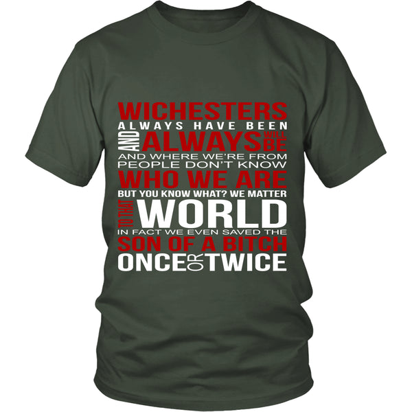 Winchesters always have been and always will be - Apparel - T-shirt - Supernatural-Sickness - 5